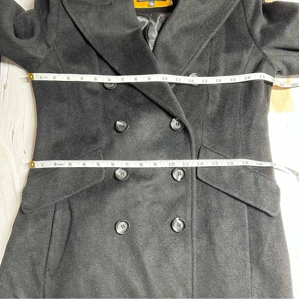 Sam Edelman  Wool Blend Double Breasted Black Coat Jacket size 2 - Image 5