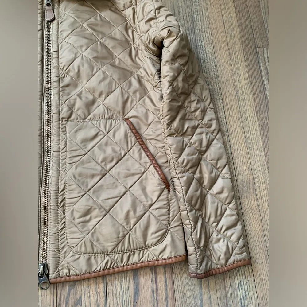 Polo Ralph Lauren quilted jacket medium Tan - Image 3