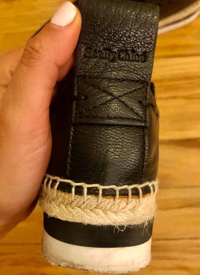 Chloé See by Chloe Black Espadrilles  - Image 4