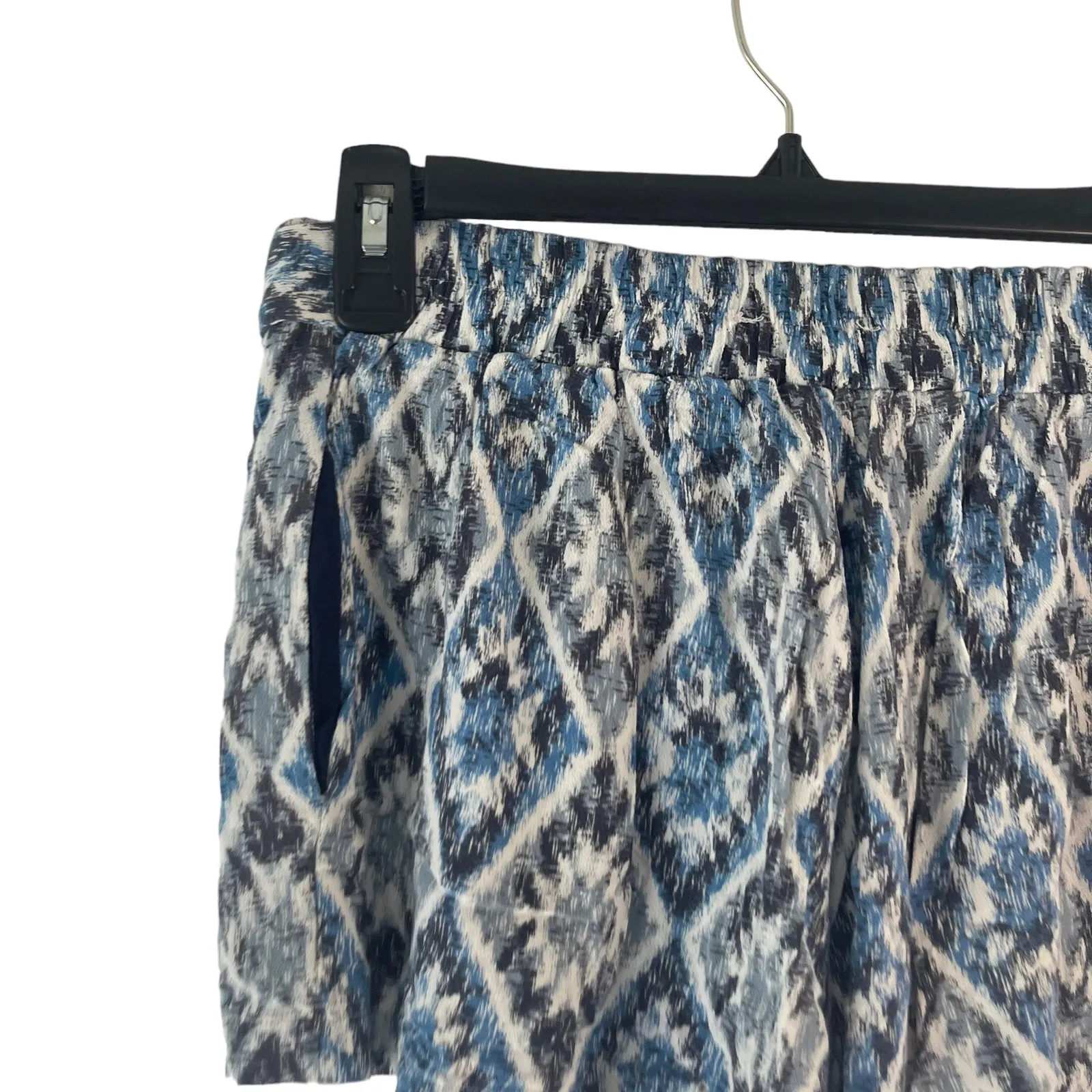 Anthropologie Skies‎ Are Blue Women's Size Small Flowy Printed Blue Tie Shorts - Image 3
