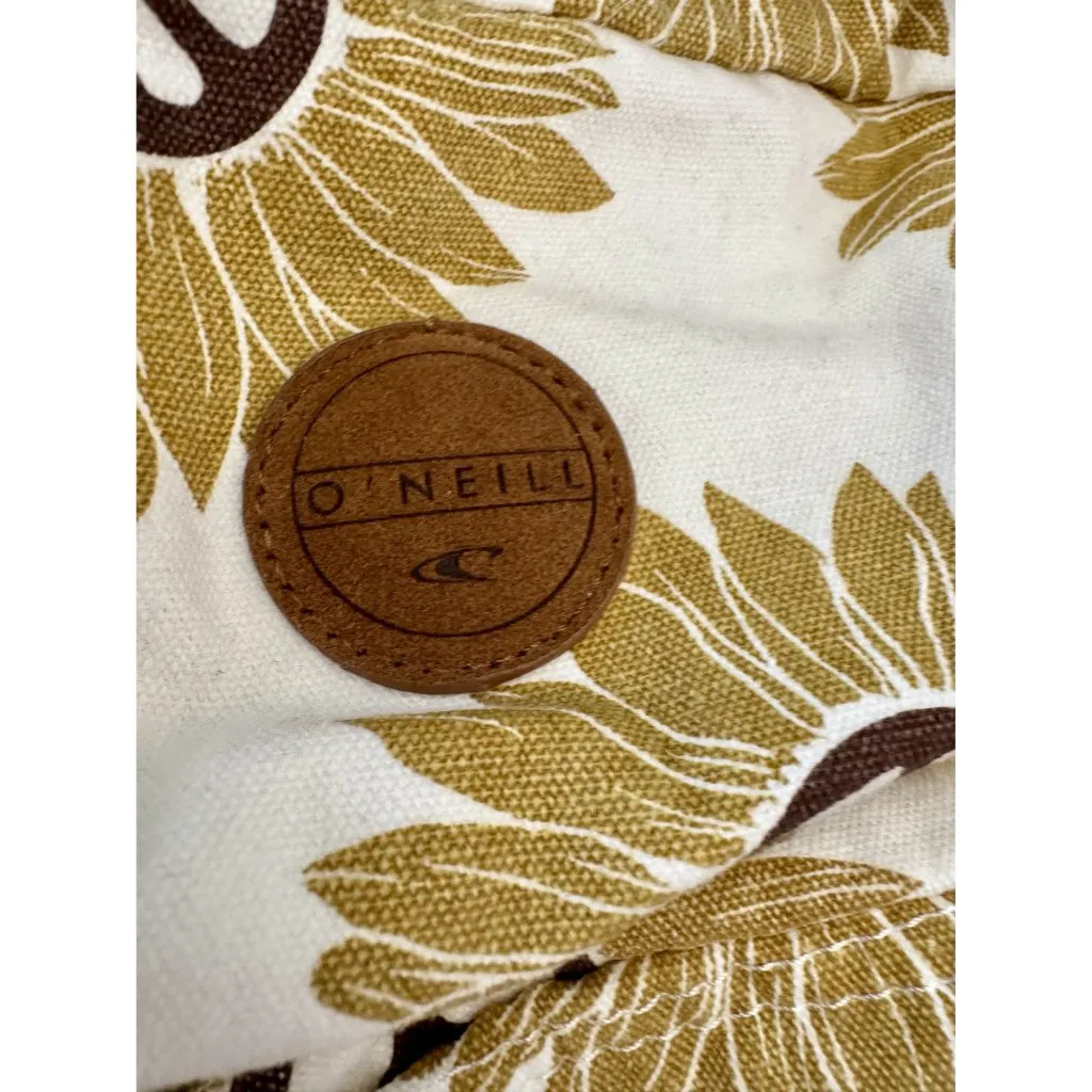 BNWT O'Neill Sunflower & Peace Sign Canvas Backpack With Adjustable Straps - Image 3