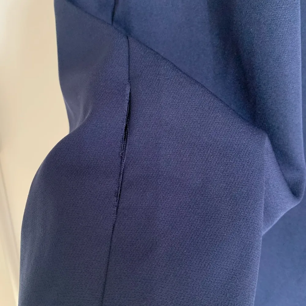 Sam Edelman  Cady Drape Neck Mini Dress - Size 12 -‎ Navy Blue - NWT - Image 11