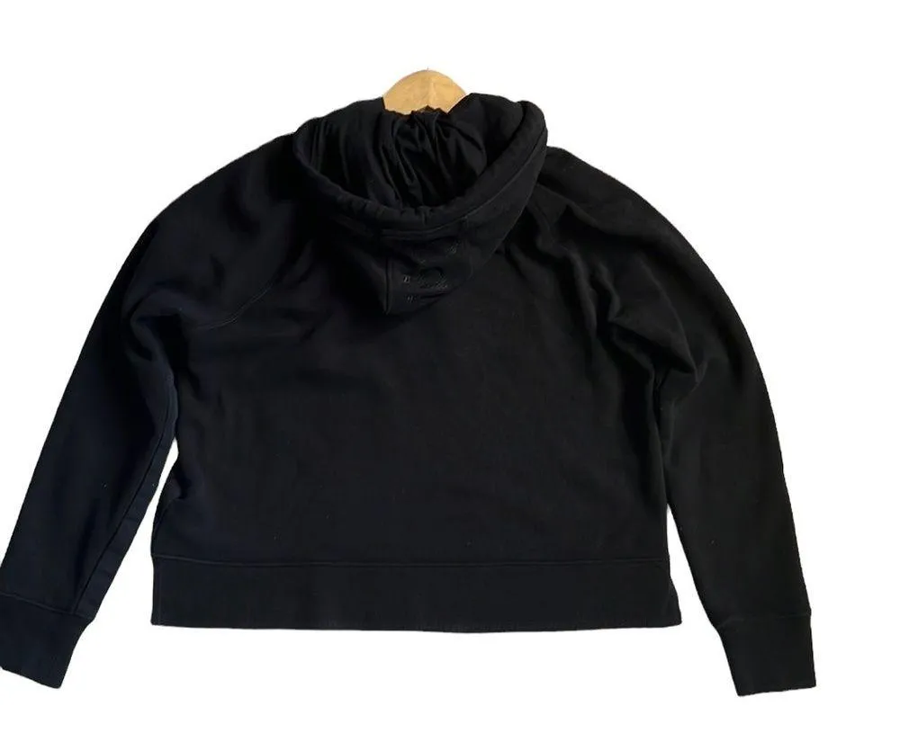 Calvin Klein Performance Black Crop Hoodie Sweatshirt Size Large - Image 7