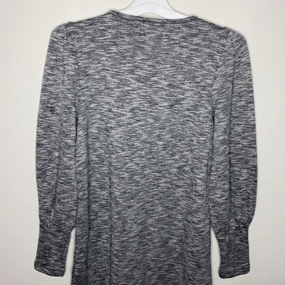 Madewell Heathered Gray Puff Sleeve Sweater Dress  size S - Image 33