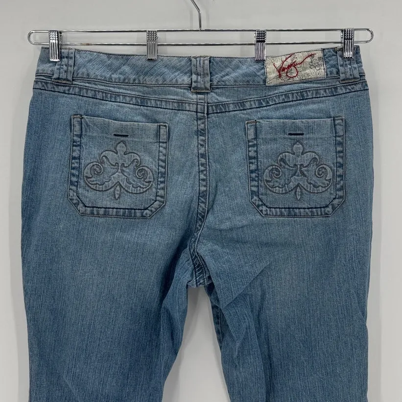 Vintage Venizia True 90s Y2K flared light wash jeans size 22 street wear casual - Image 6