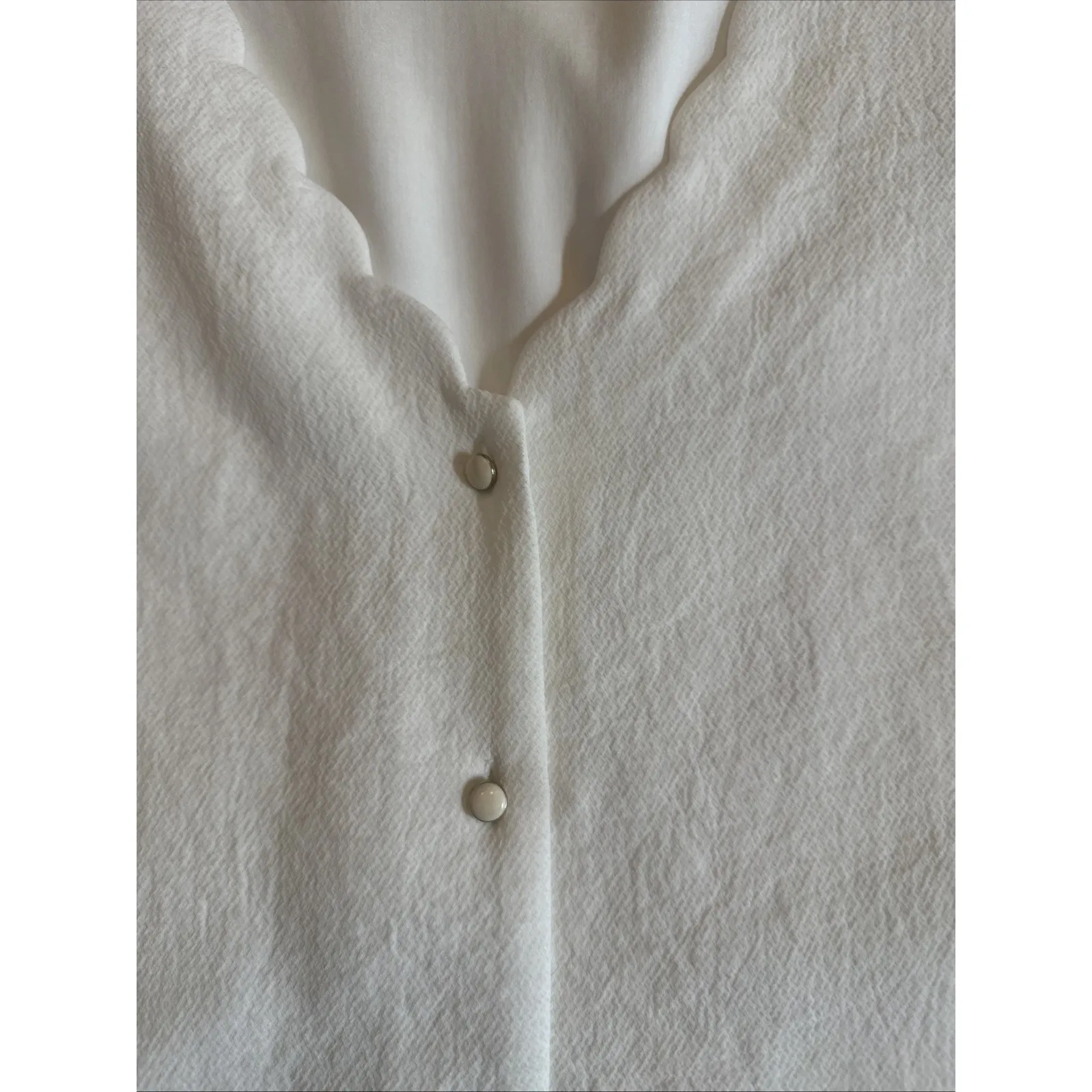 Sezane Cardigan Women  Knit Long-sleeved Jacket Cream‎ Size 38 - Image 6