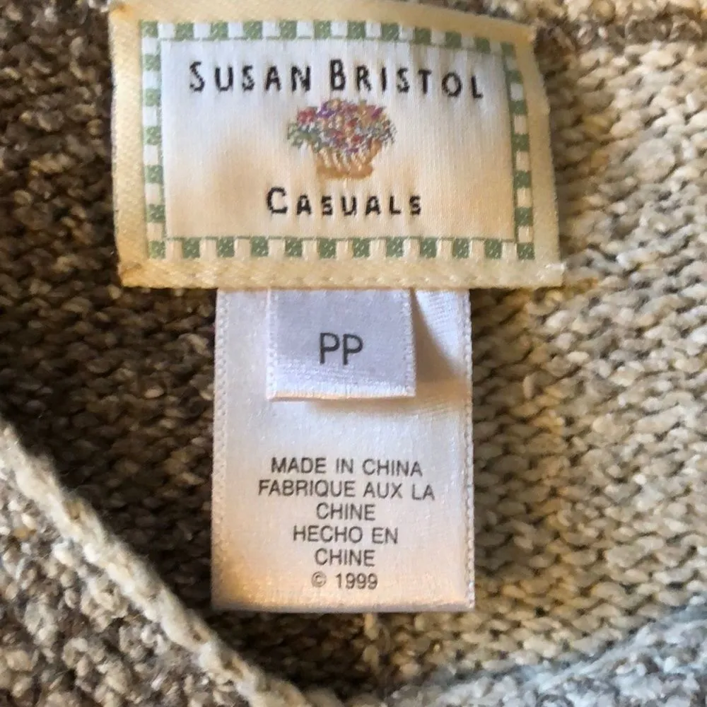 Susan Bristol Vintage Floral Sweater NWT PP - Image 14