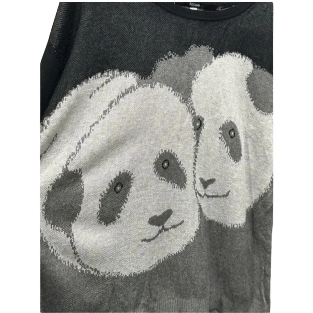 Kensie Panda Bear Lightweight Sweater, Size XL, New with Tag MSRP $89 - Image 2