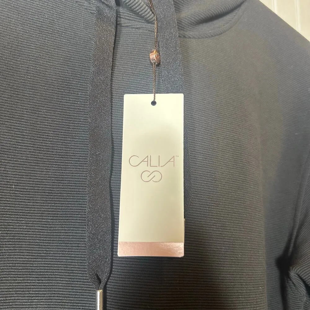 CALIA by Carrie Underwood Black Oversized Side Slit Hoodie Size XS - Image 4