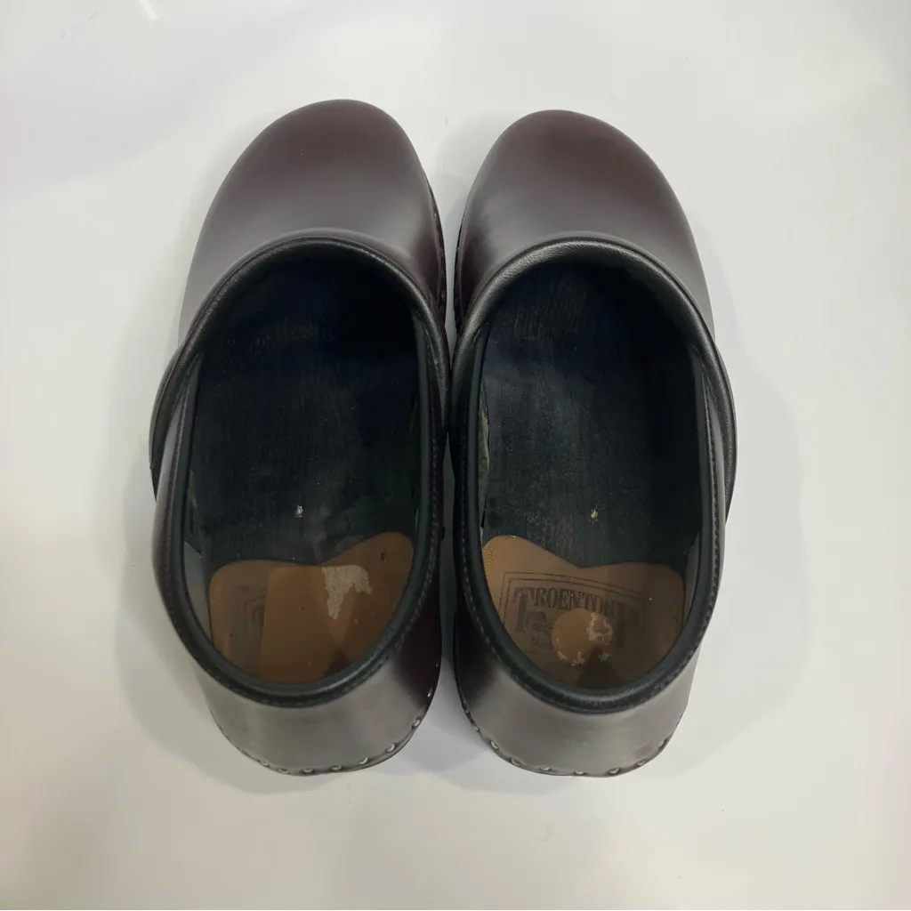 Troentorp leather clogs women’s size 41‎ Swedish clogs nursing professional Brown - Image 5