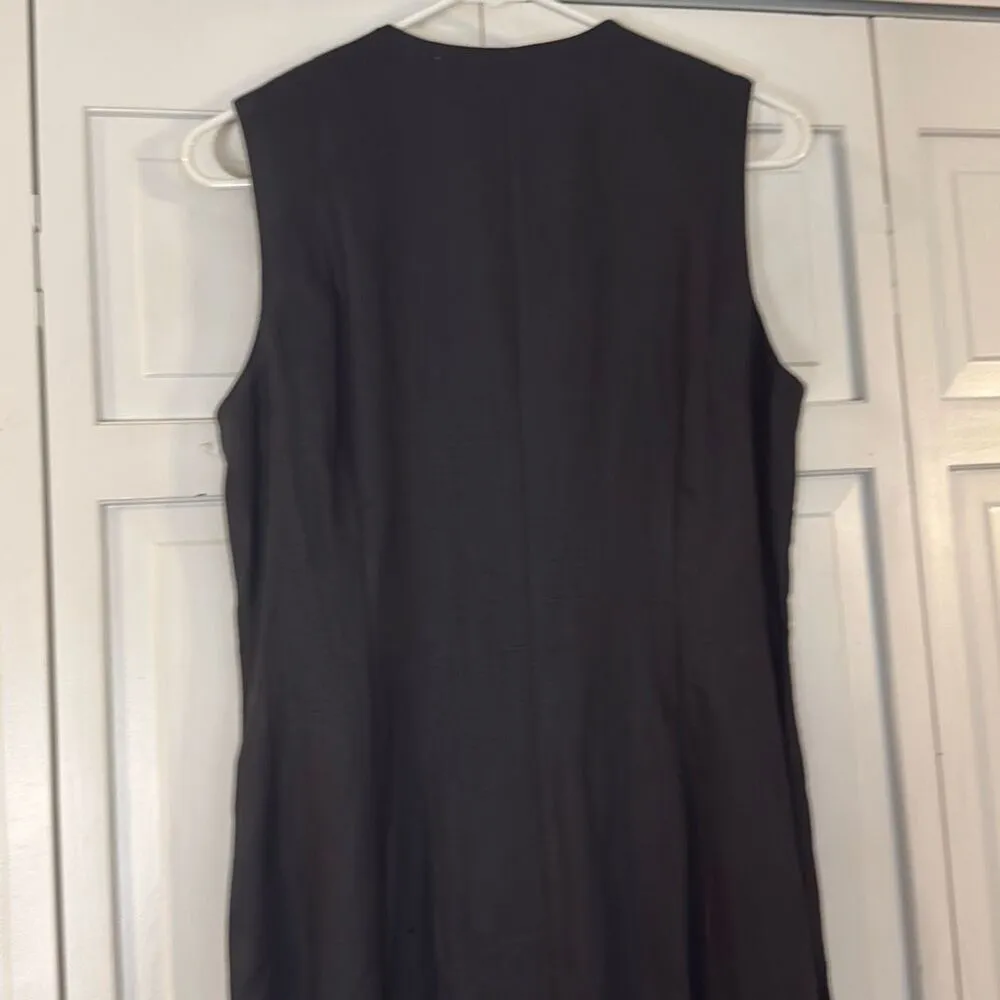 Valerie Stevens Petites vintage 100% linen vneck midi dress 12p - Image 7