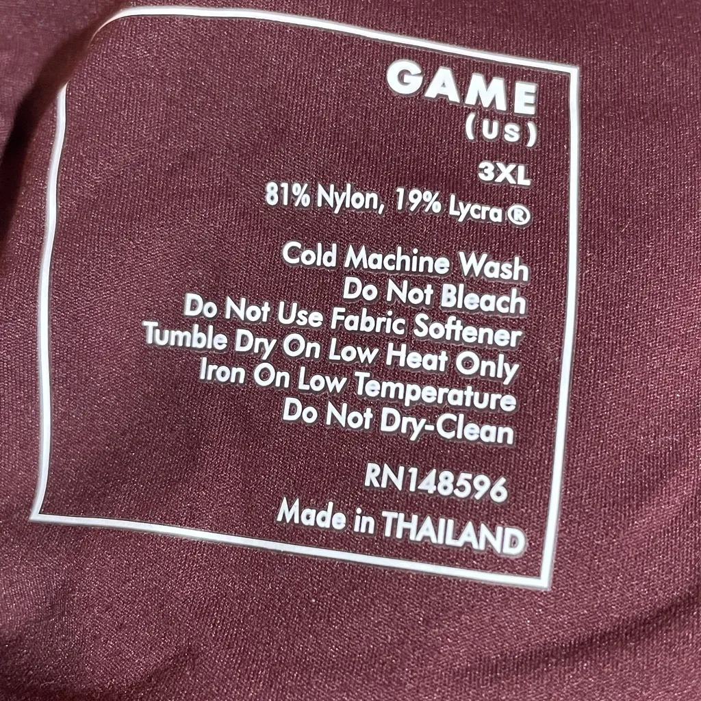 Universal Standard Game Leggings Wide Waistband Pockets Burgundy 3XL(36/36) NWT - Image 5