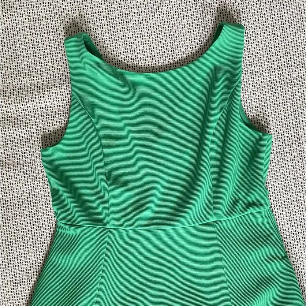 NWT Boden Green Scarlet Ottoman Ponte Dress Size 12 Classic 90s Work Fit & Flare - Image 6