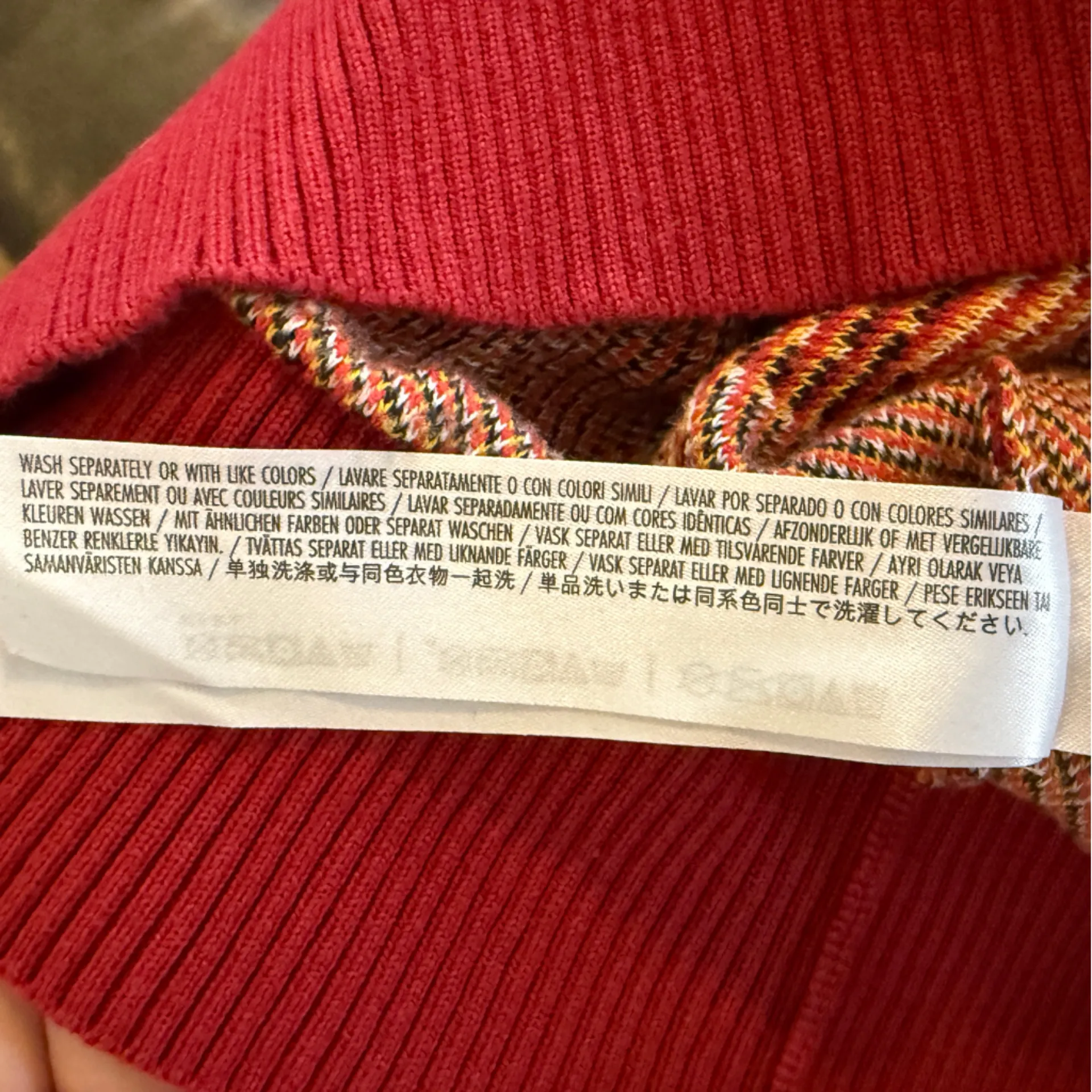 Disney Mickey Mouse Cardigan Sweater Allover print Classic Red Unisex XS - Image 12