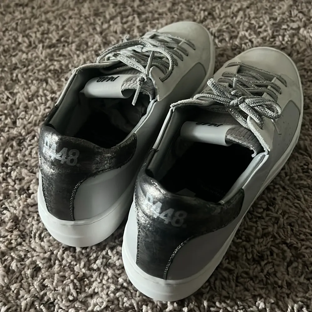 P448 Thea Low Top Leather Lace-Up Platform Sneakers Size 40(9/9.5) NEW w/o Box - Image 6