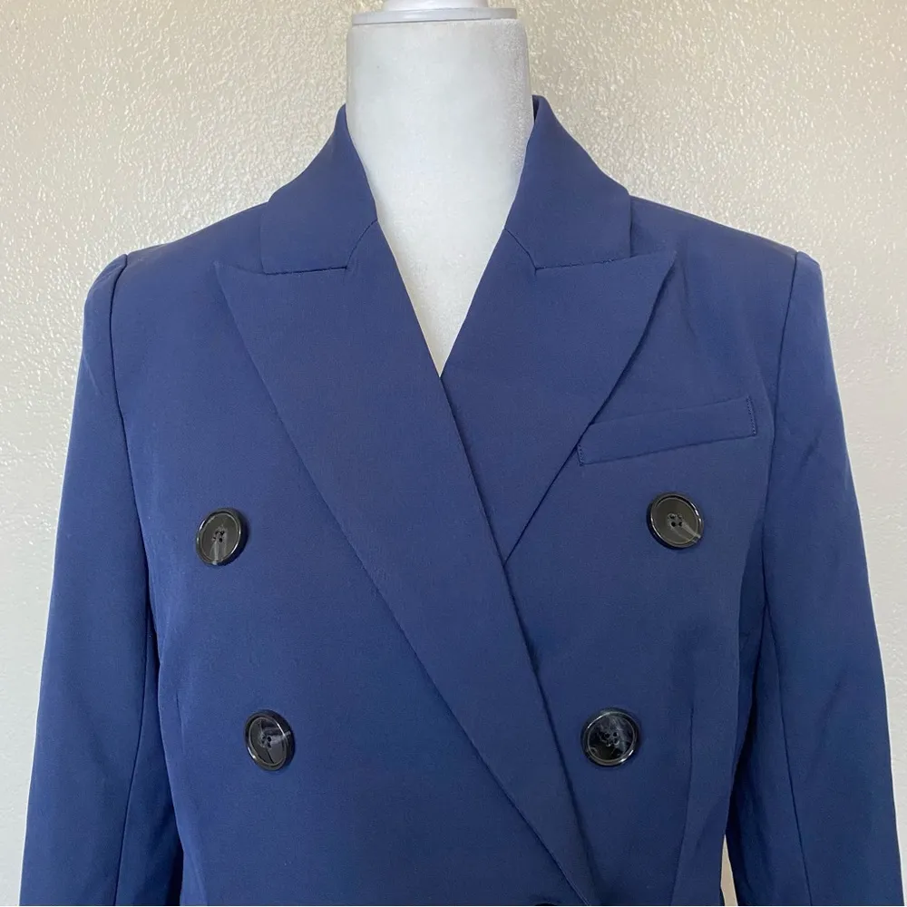 Walter Baker Women’s Phelps Double Breasted Jacket in Navy Size Medium NWT - Image 5