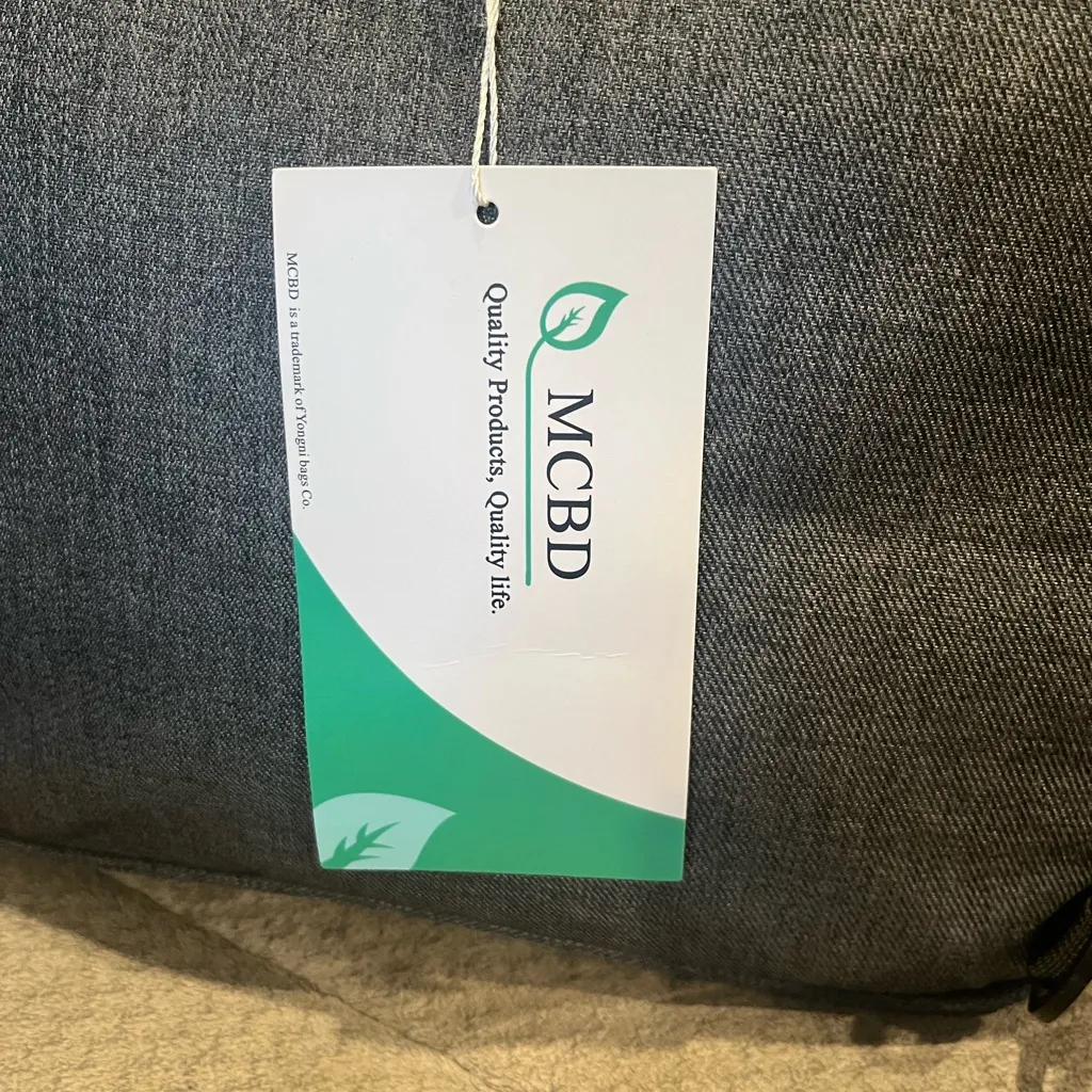 NWT MCBD Gray Insulated Lunch Tote Bag Double Handles Shoulder Strap Pockets - Image 7