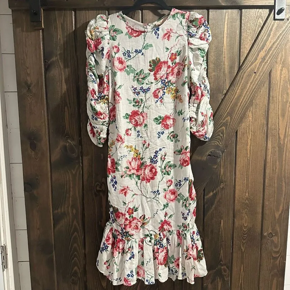 NWT ByTimo Bubble Satin Ruched Dress Pink Size M - Image 5