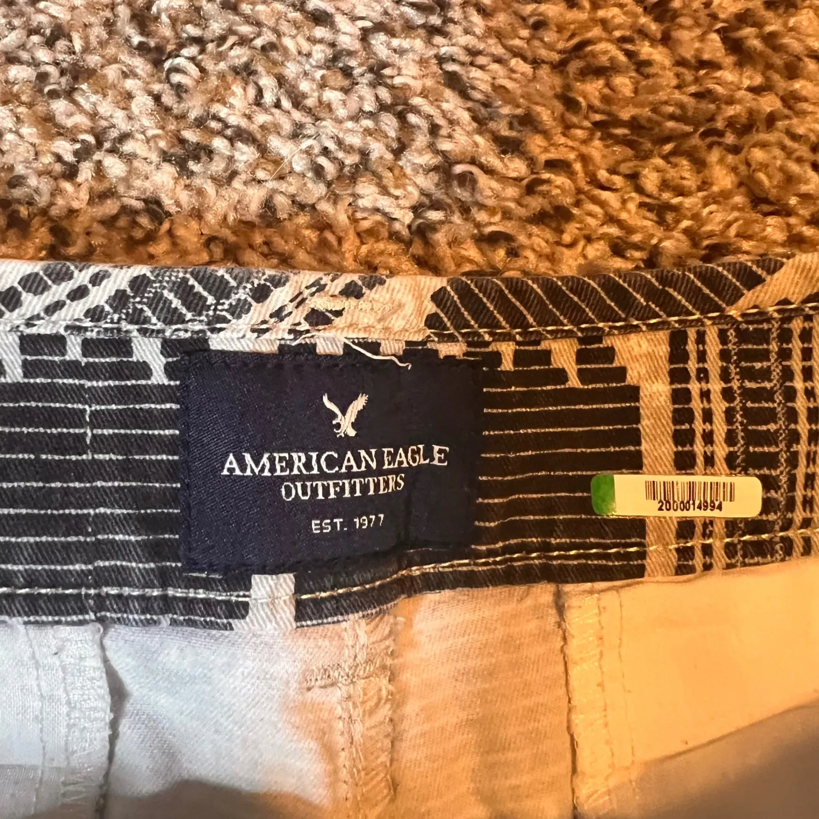 American Eagle Outfitters‎ Midi Shorts Stretch Patterned Casual Size 8 - Image 2