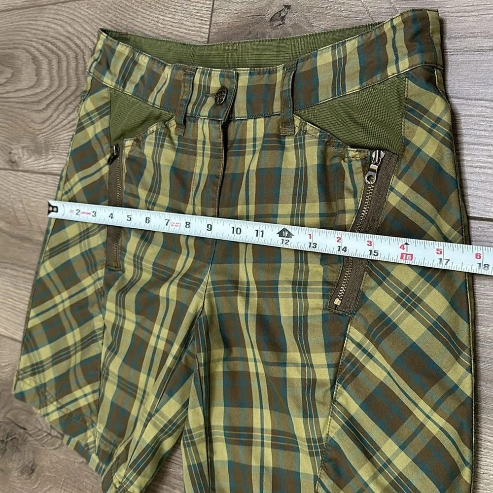 L.A.M.B‎ By Gwen Stefani 7” Green Plaid Mid Rise Shorts Size 0 - Image 8