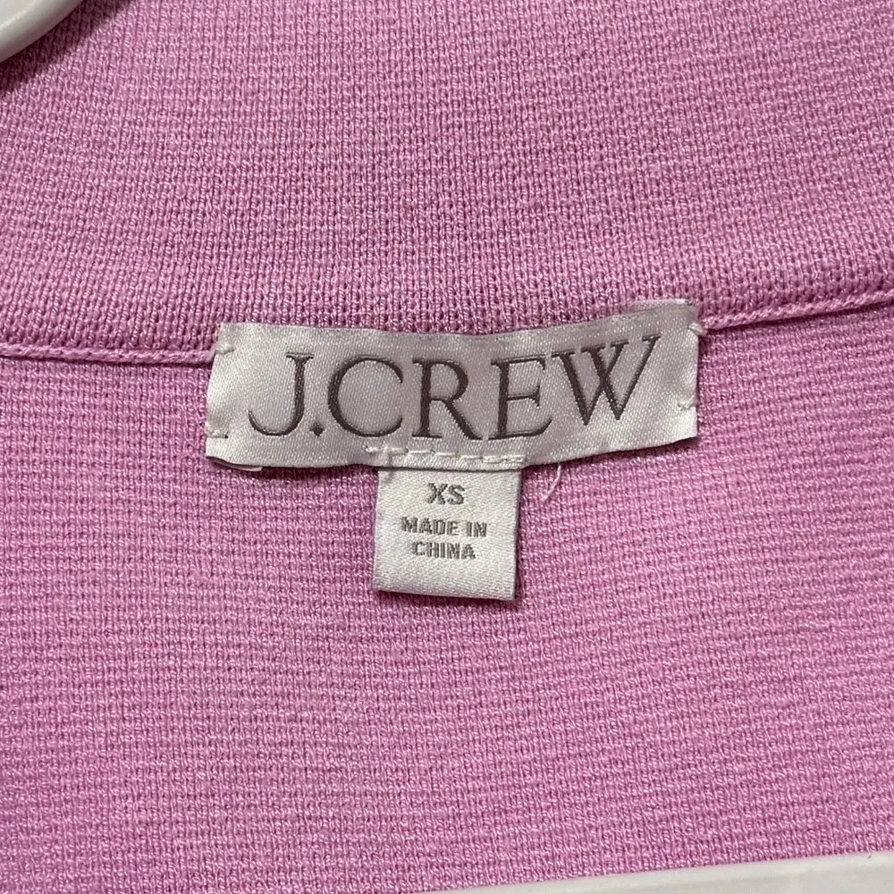J CREW Pink Waisted Sweater Blazer Size XS Button BQ788 - Image 4