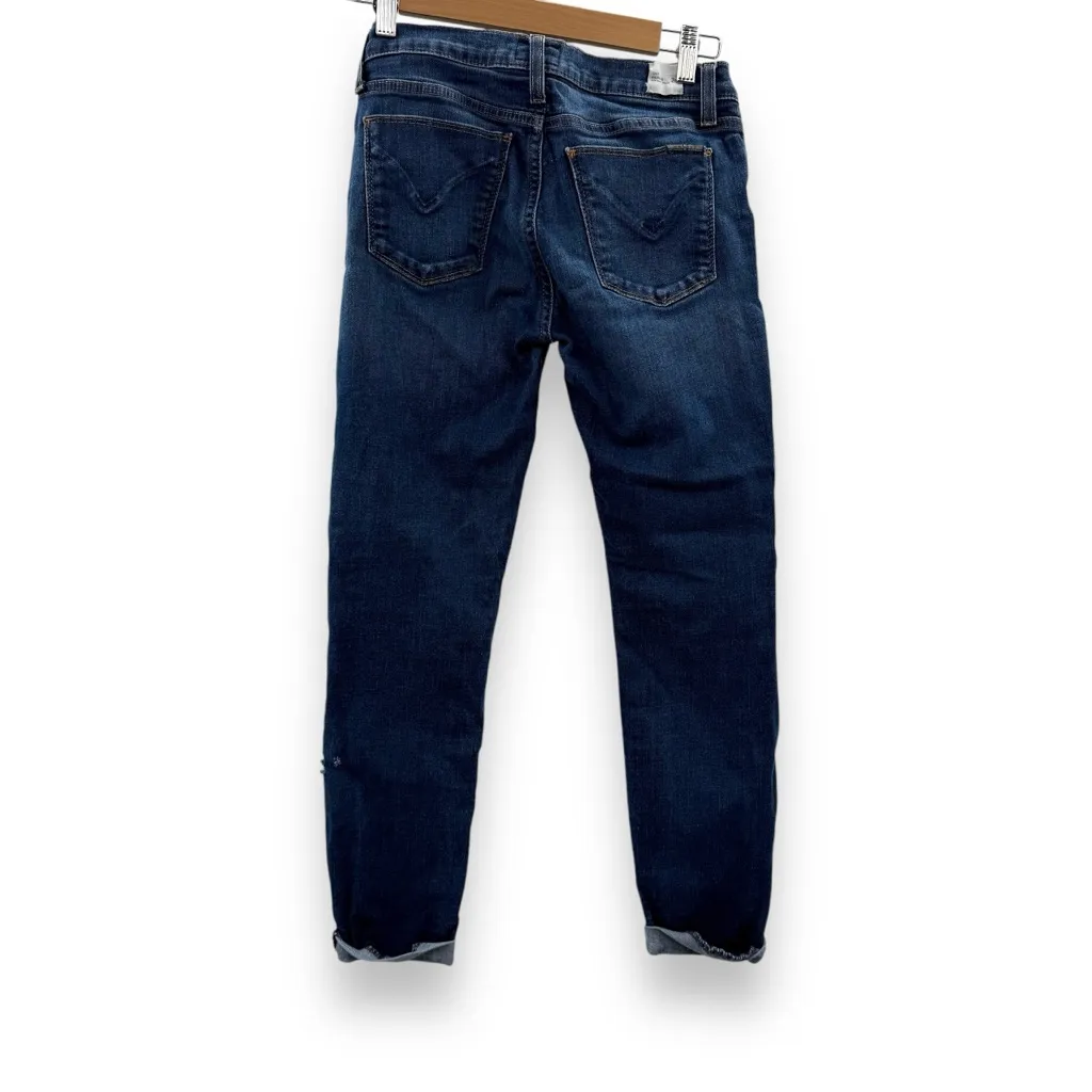 Hudson Harkin Super Skinny Mid Rise Rolled Hem Cropped Jeans Sz‎ 26 - Image 4