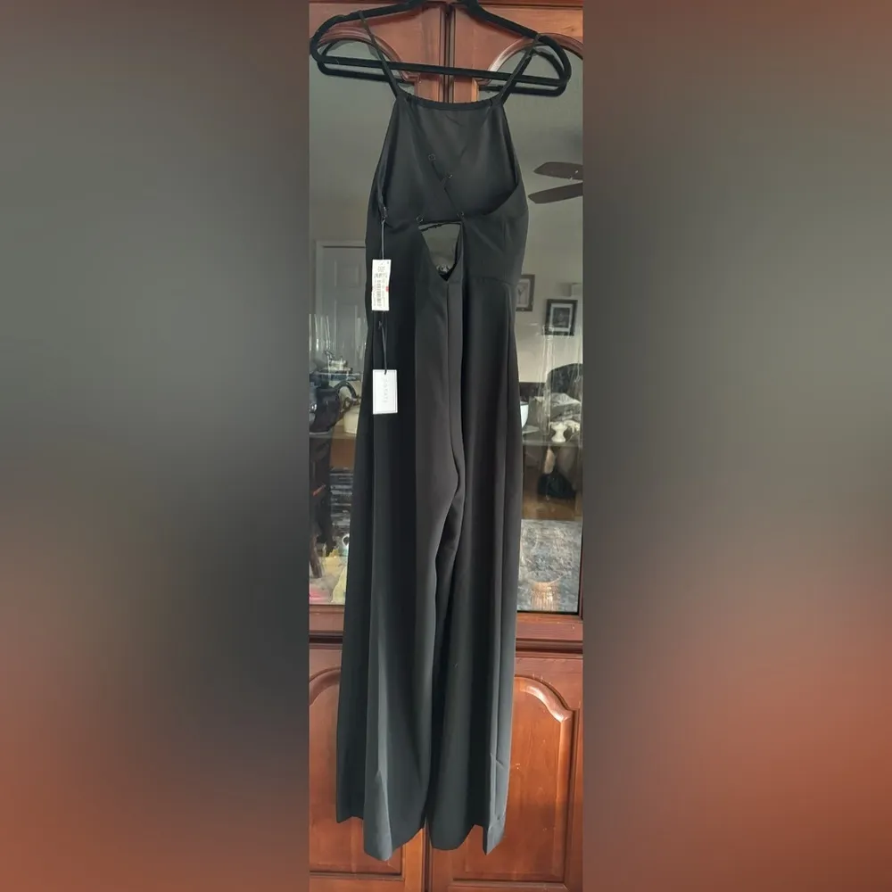 1. STATE Women's Open-Back Halter Wide-Leg Jumpsuit - Image 7