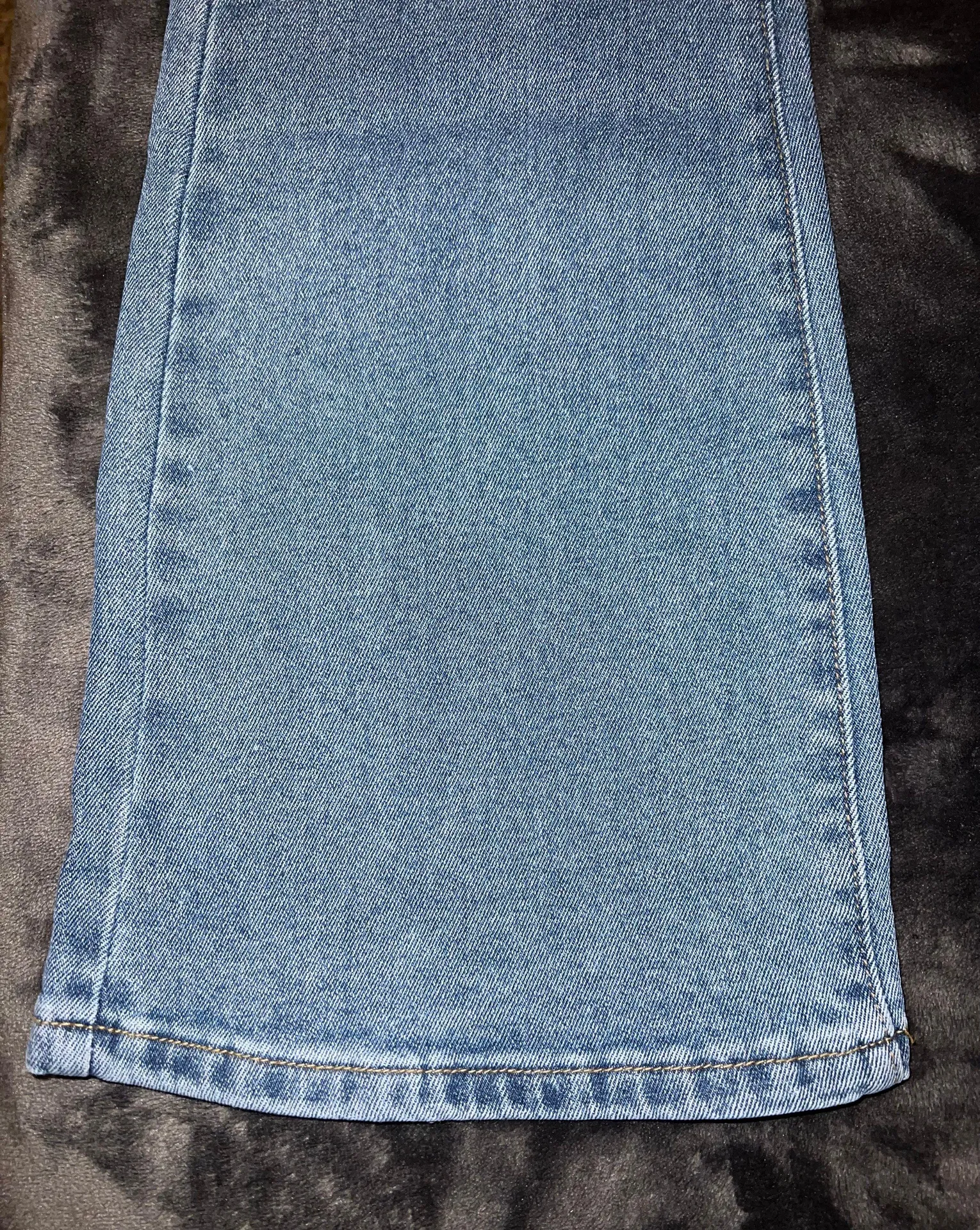 Dark Wash Flare Denim Jeans - Image 14