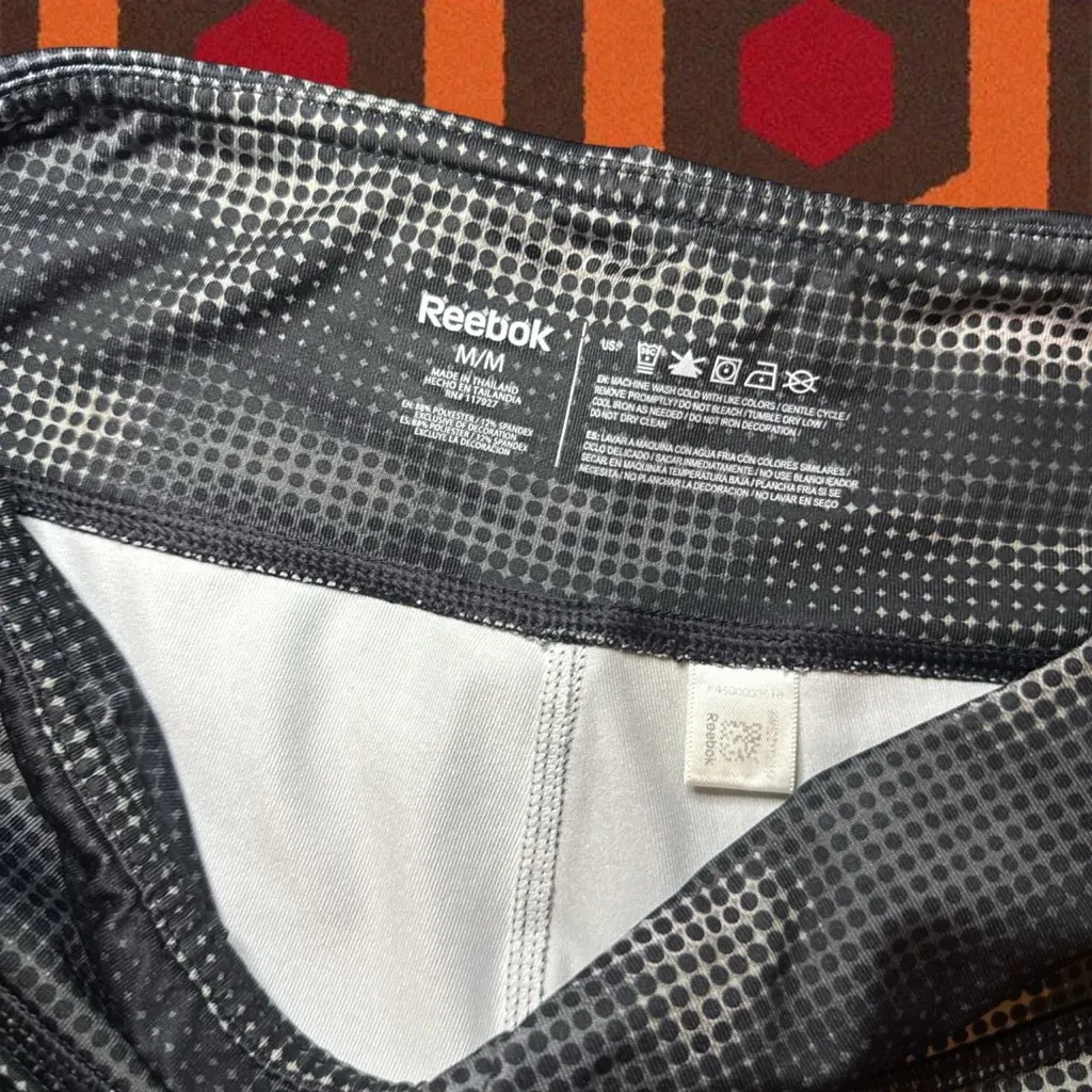 Grey Print Women’s Active Running Leggings - Image 5