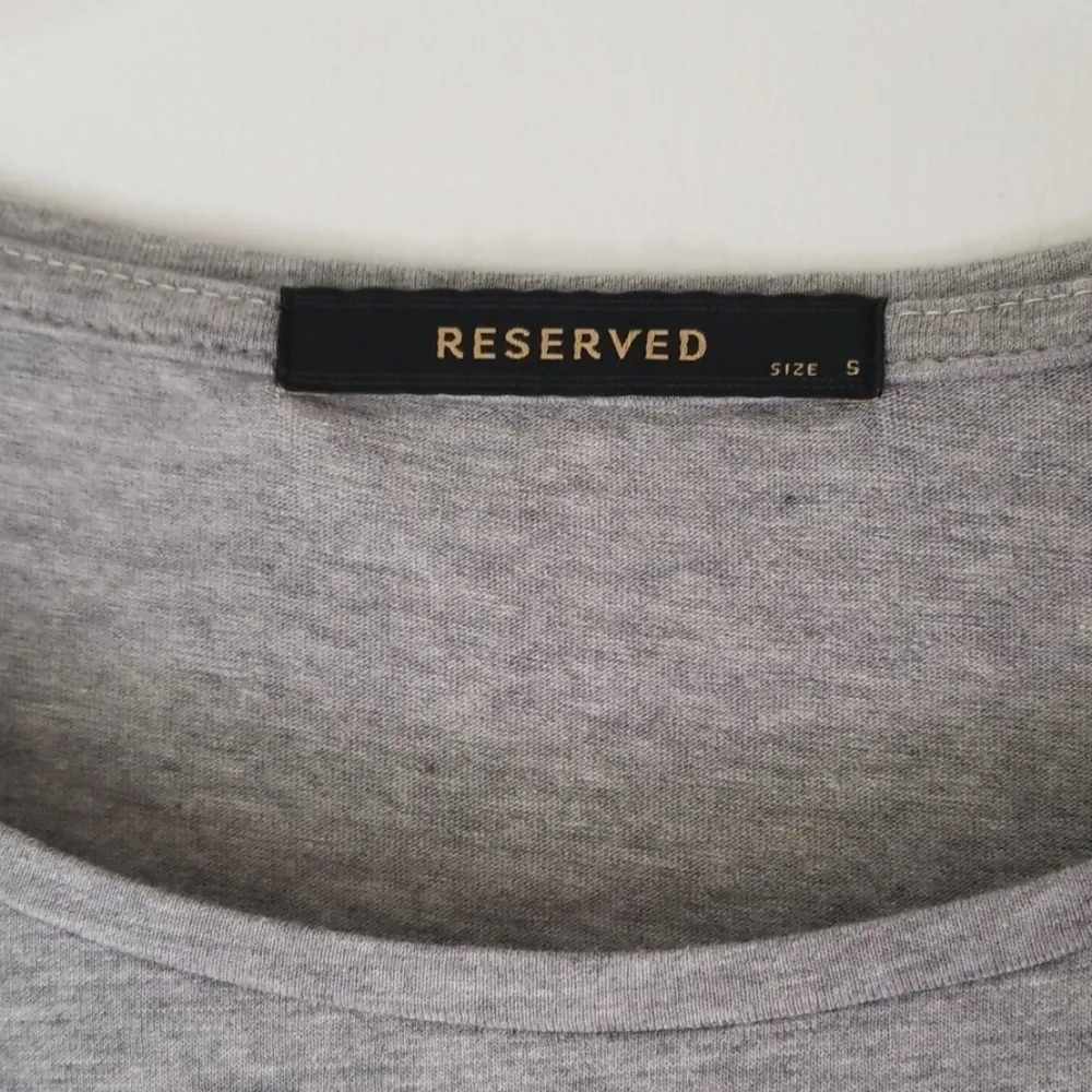 Reserved Womens Gray & White Sequined T-Shirt•S - Image 2