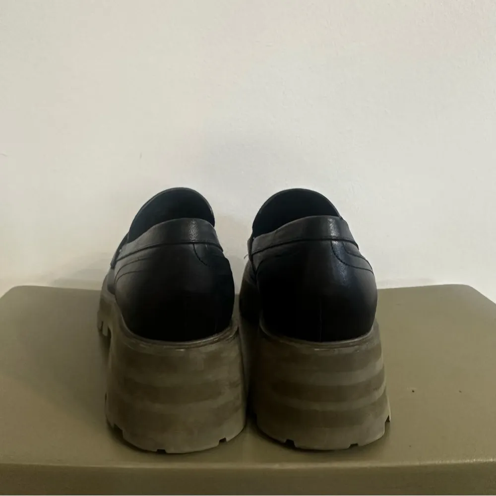 Marc Fisher LTD Latika Black Platform Lug Sole Loafer Slip-on Womens Shoe Sz 8.5 - Image 6