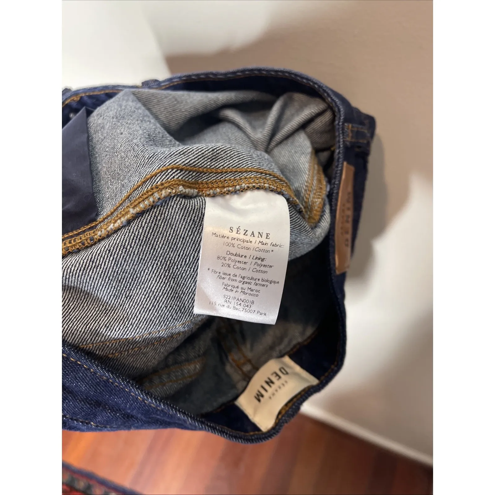 New‎ Sezane Brut Sexy Jeans in Indigo Size 33 - Image 12