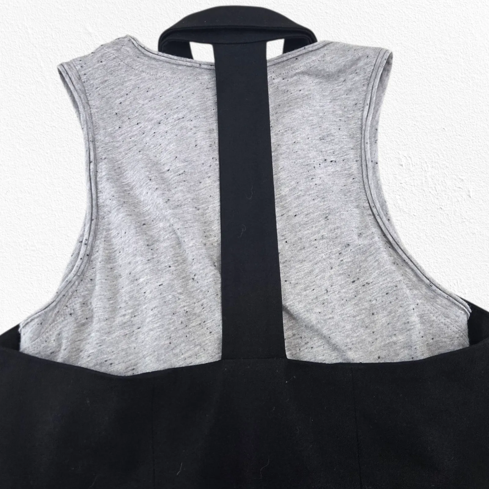 Maeve Anthropologie Gray Black Mixed Media Double Breasted Trench Dress Size 4 - Image 9