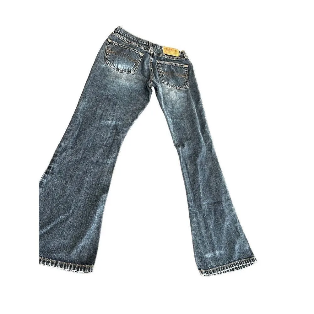 Abercrombie and Fitch  Flare Mid-rise Button Fly Denim Jeans size 2 - Image 6