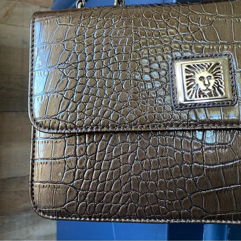 •Anne Klein faux leather crocodile shoulder bag NWT• - Image 2