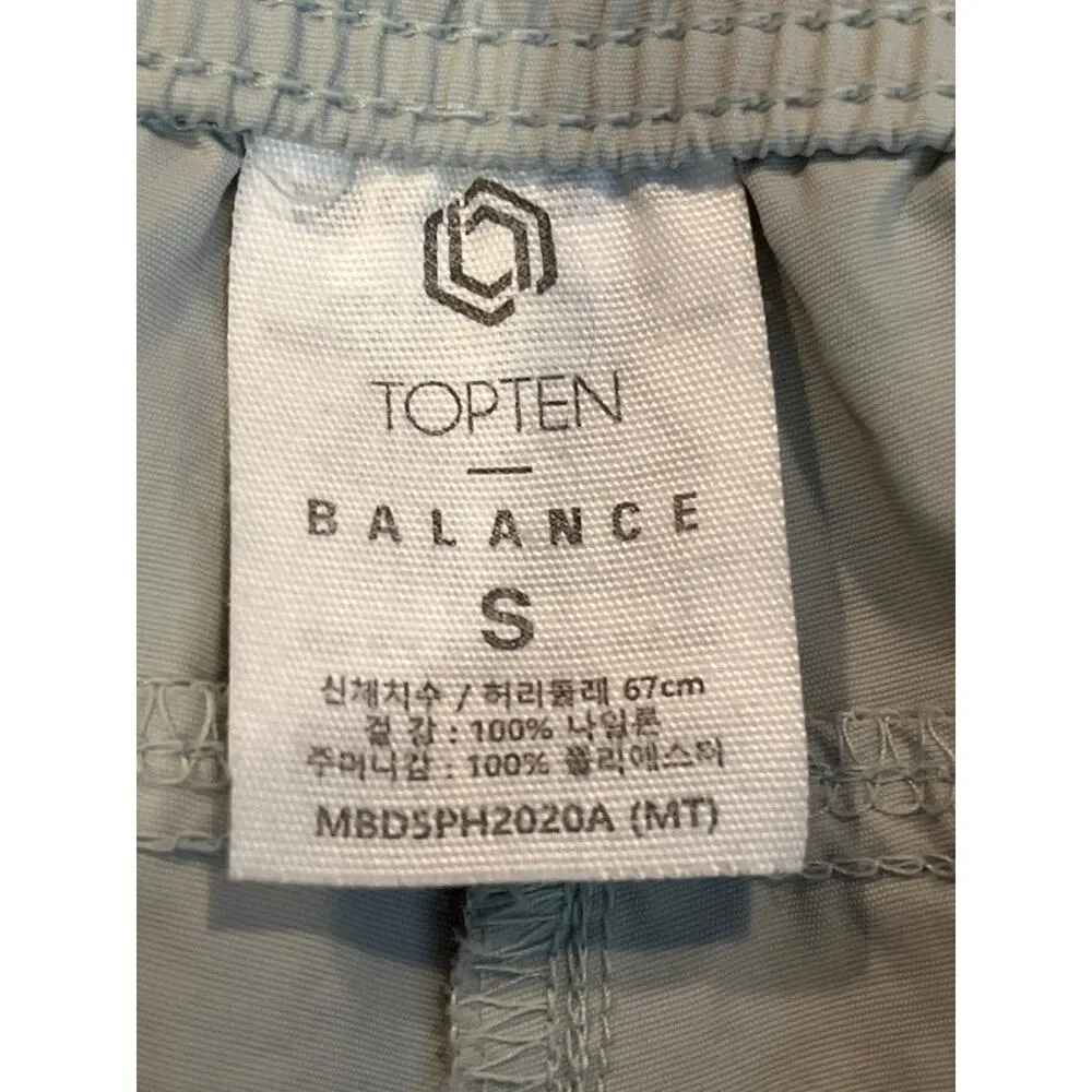 Top Ten Balance Movement Shorts Soft Gray Color Small Cargo Pocket Elastic Waist - Image 4