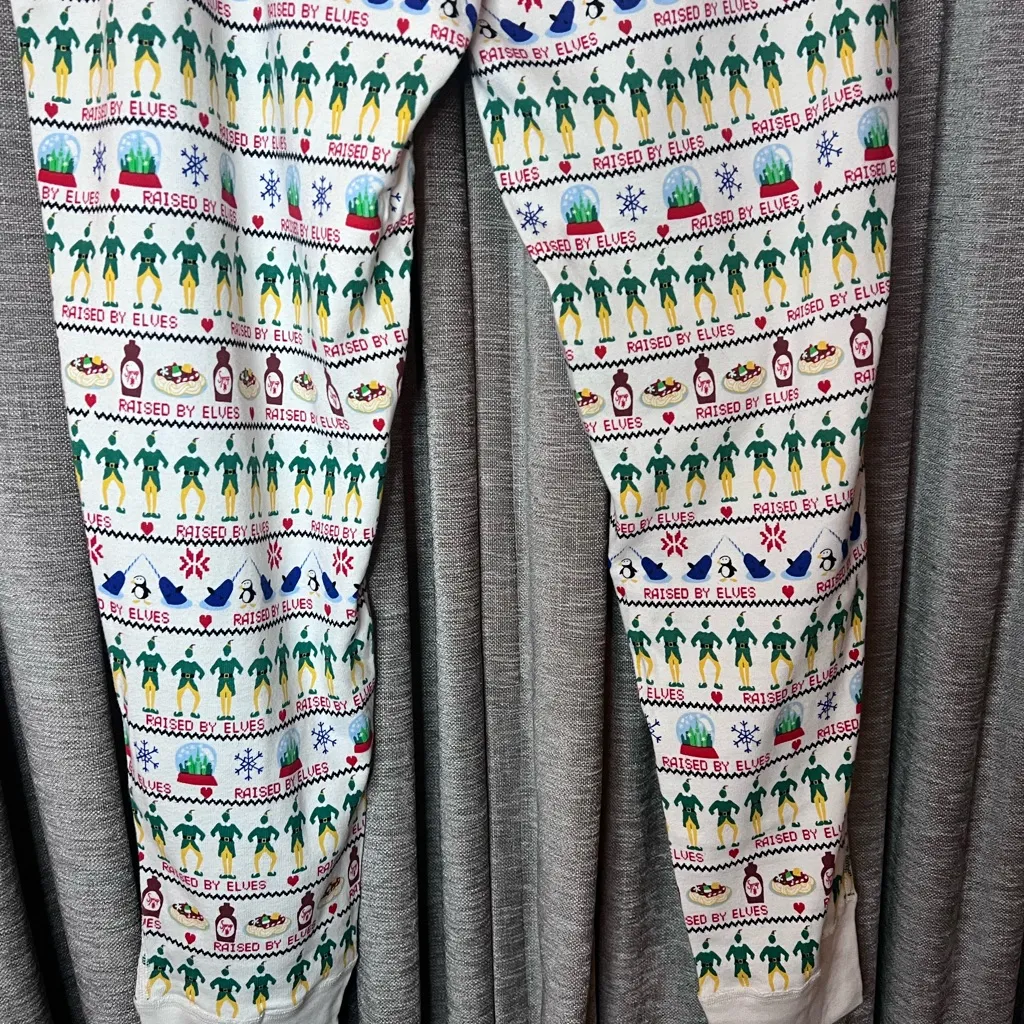 Hanna Andersson Elf Fairisle Long John Pajama Pants in Size Extra Extra Large White - Image 12
