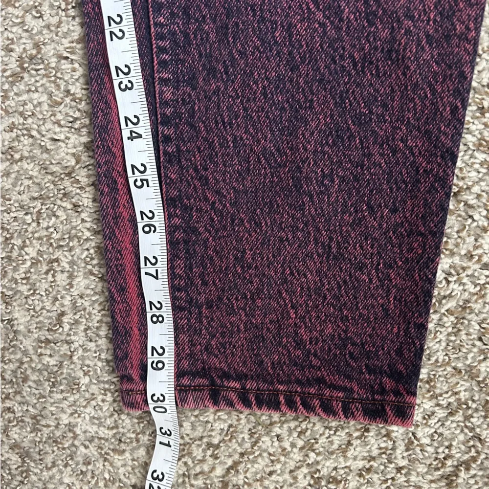 Vintage Lee Pink Blue Jeans Cotton High Rise Straight Leg Size 28 6 Streetwear - Image 6