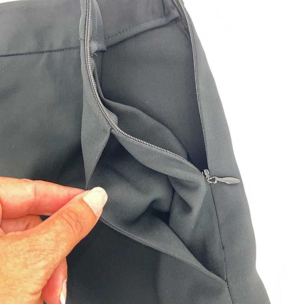 Diane Von Furstenberg Womens Pencil Straight Skirt Pleated Ruffle Black Size 2‎ - Image 4