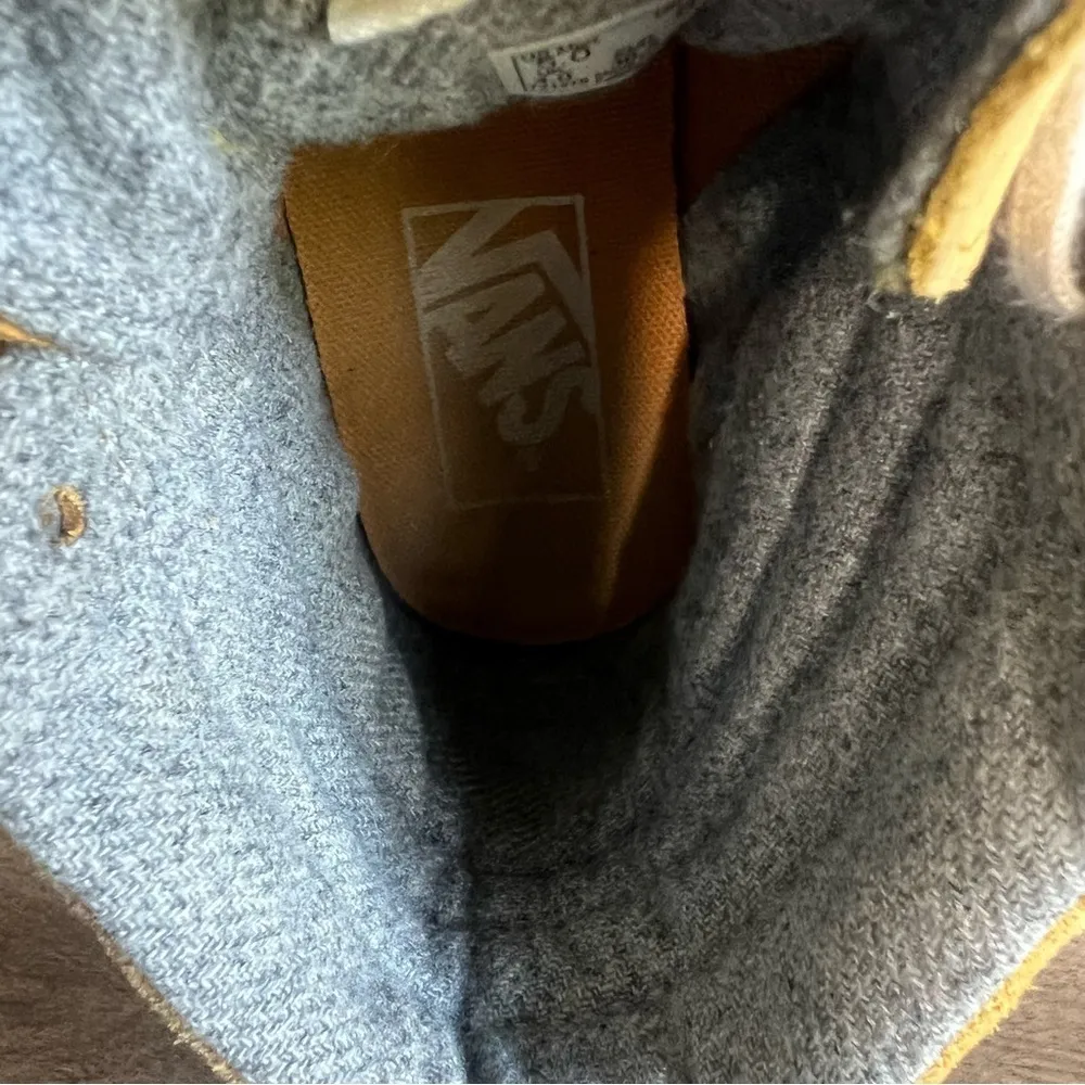 Vans Sk8-Hi Suede Mustard Grey Women's Shoe Size 6.5 #383 - Image 6