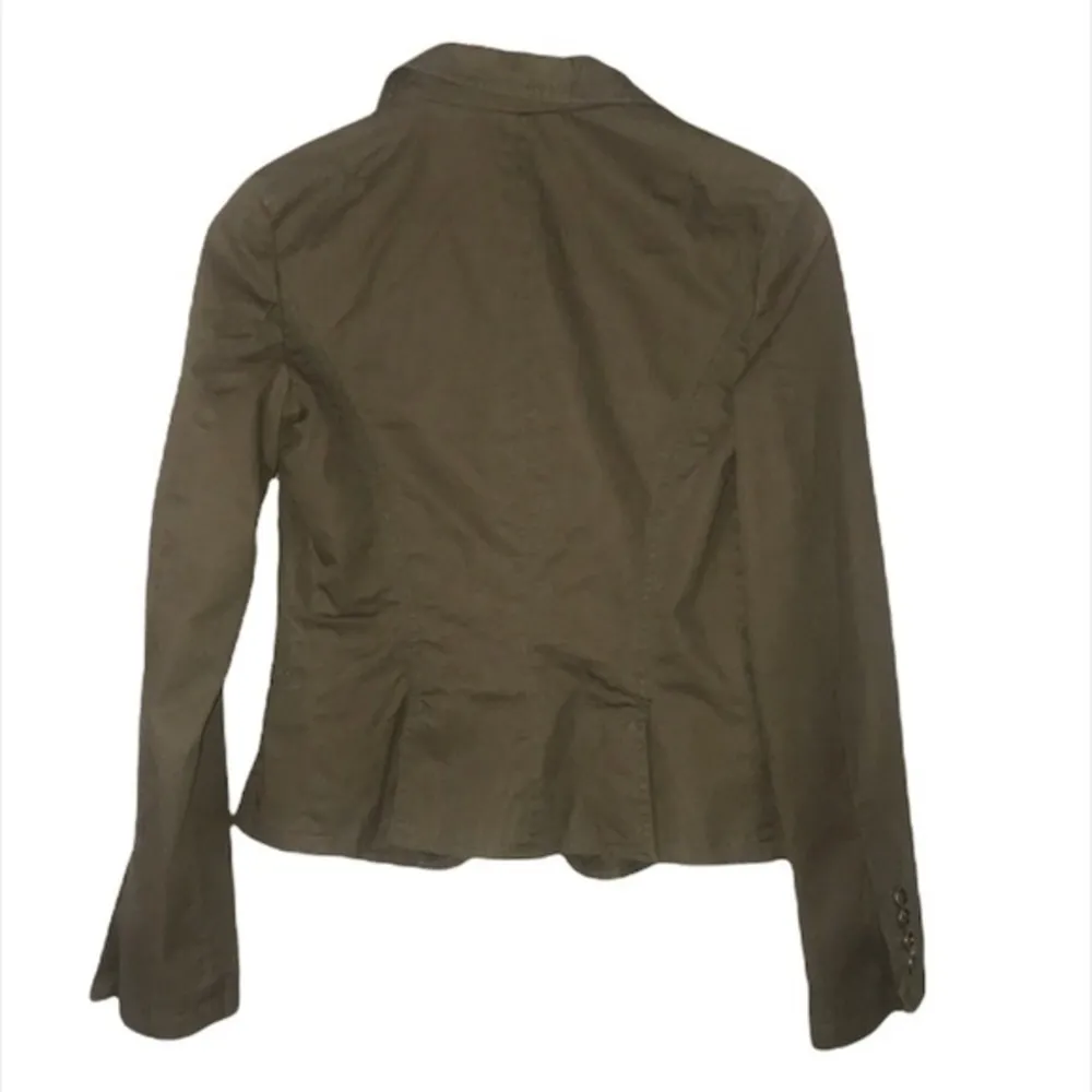 💙SALE 3/$25 ZARA Military Cropped Jacket Army Green Blazer S - Image 4