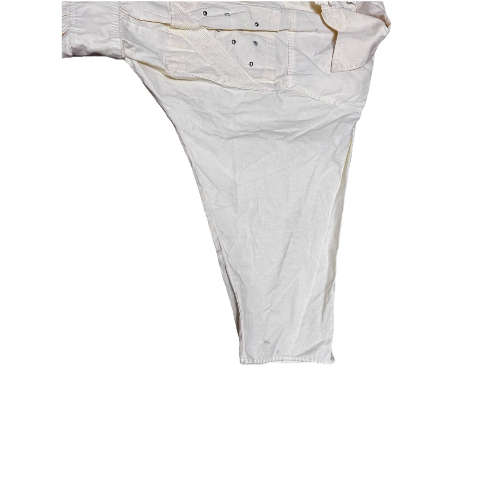 VTG 1950 Style Pastel Yellow Cotton Midi Day Dress Sz7 Tight Waist USA Bat Sleev Size 6 - Image 15