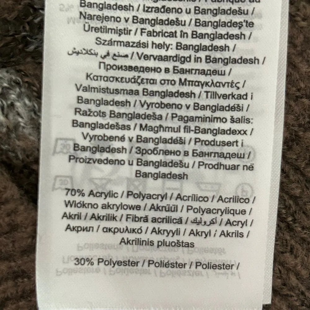 Vero Moda Women's Curve Animal Print Mock Neck Pullover Sweater Plus 1X New - Image 7