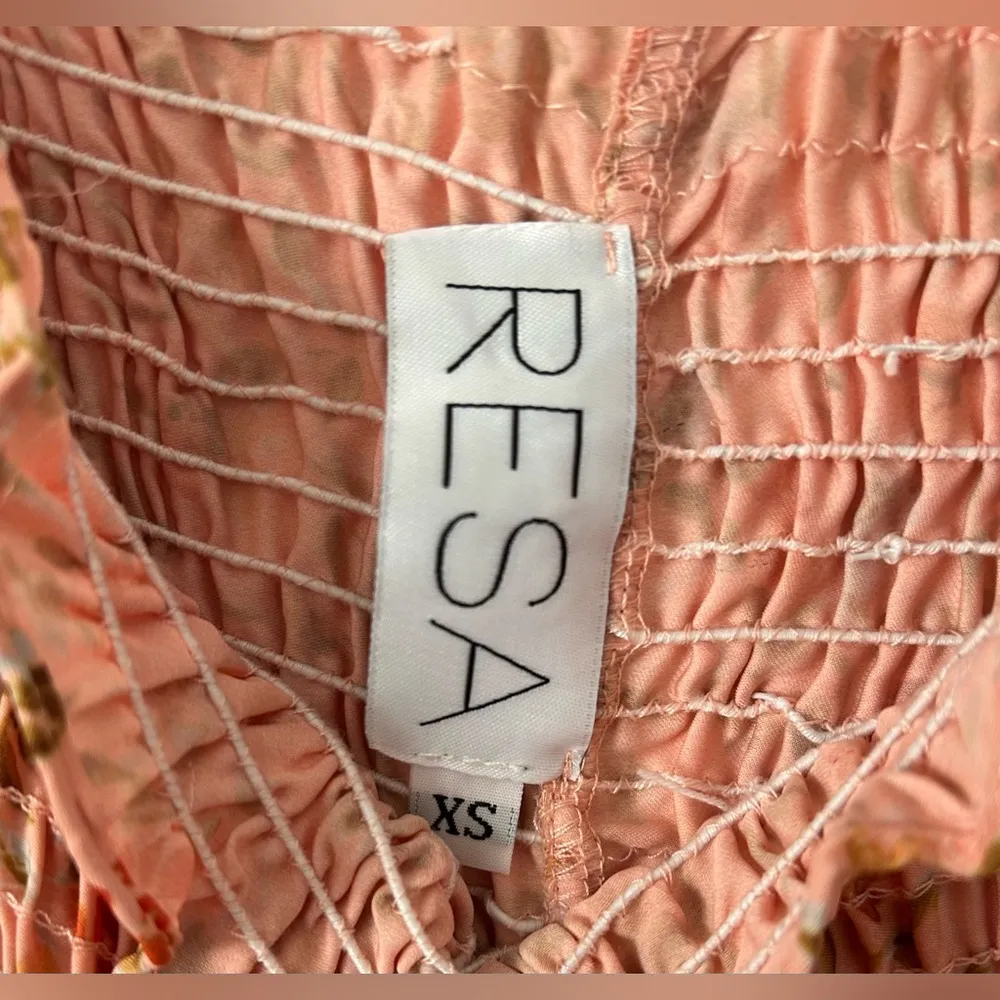 Resa Ashley Midi spaghetti straps dress sz XS Orange - Image 5