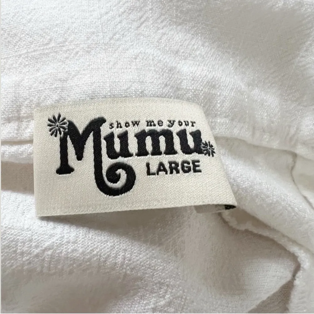 White Linen Blend Percy Shorts Belted Trouser Size Large - Image 6