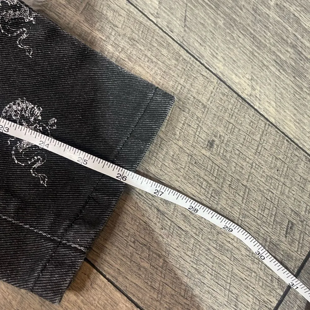 Adika Black Dragon Printed Mom Jeans - Image 4