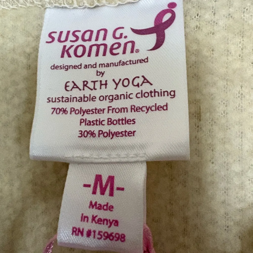 Earth Yoga Cream jacket Pink Size M - Image 5