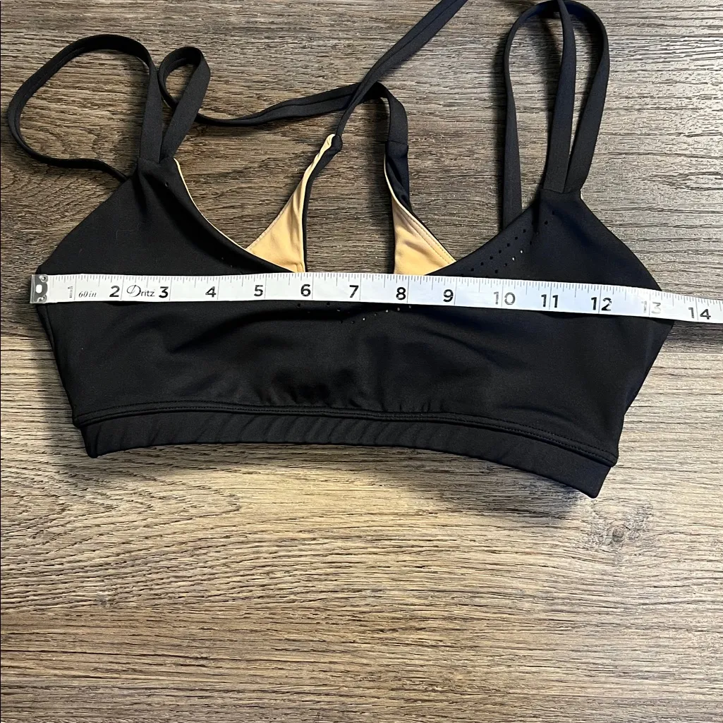 Buffbunny Collection Limitless Laser Cut Athletic Sports Bra Small Black - Image 12