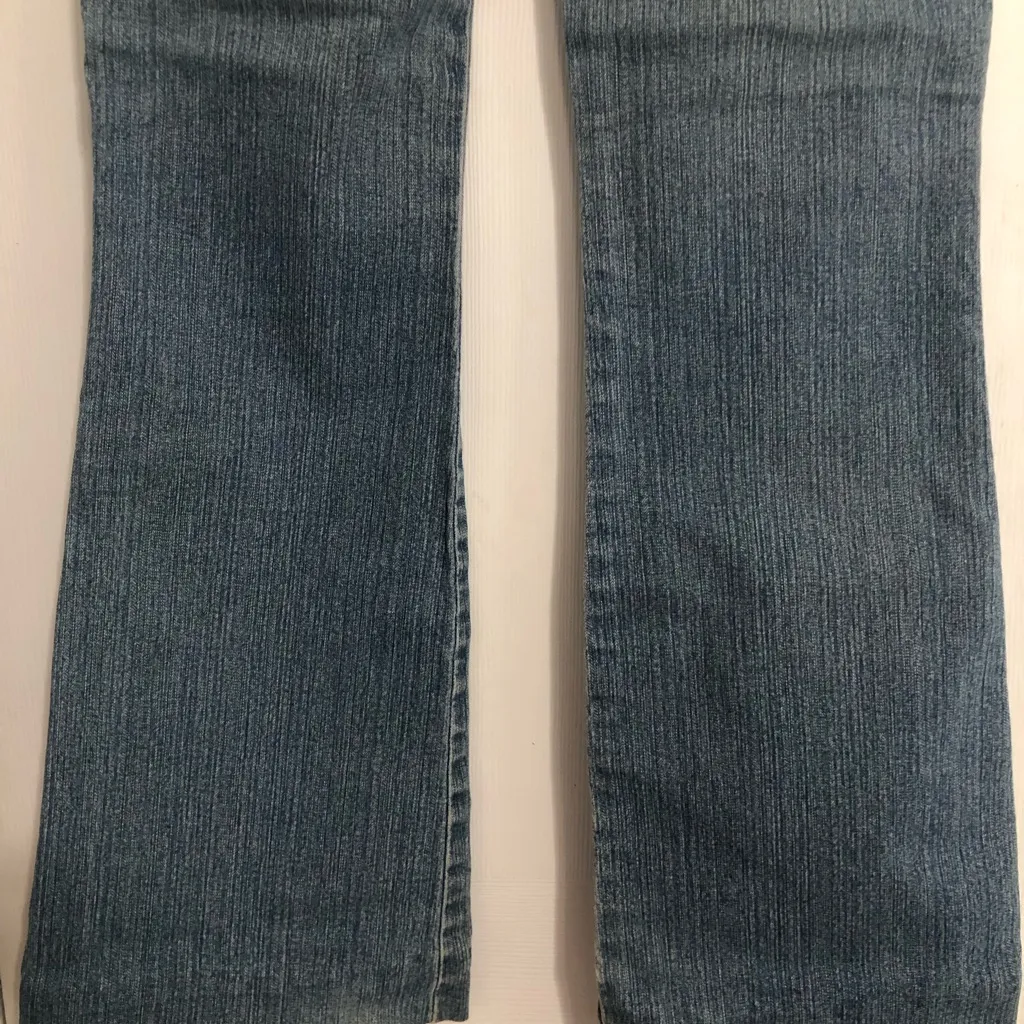 Glo vintage flare low rise jeans‎ Y2K 90’s juniors size 5 waist 29” Blue - Image 12