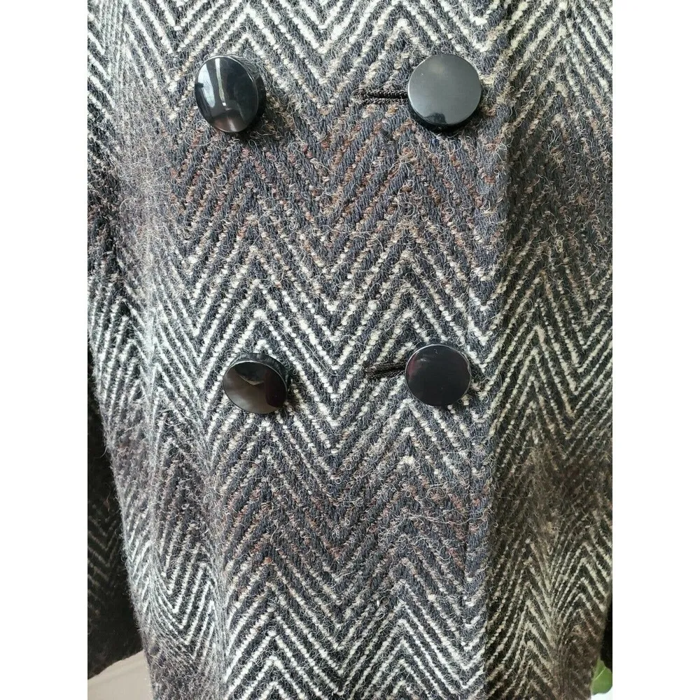 Joseph A Womens Multicolor Polyester Long Sleeve Button Casual Long Coat Size 14 - Image 2